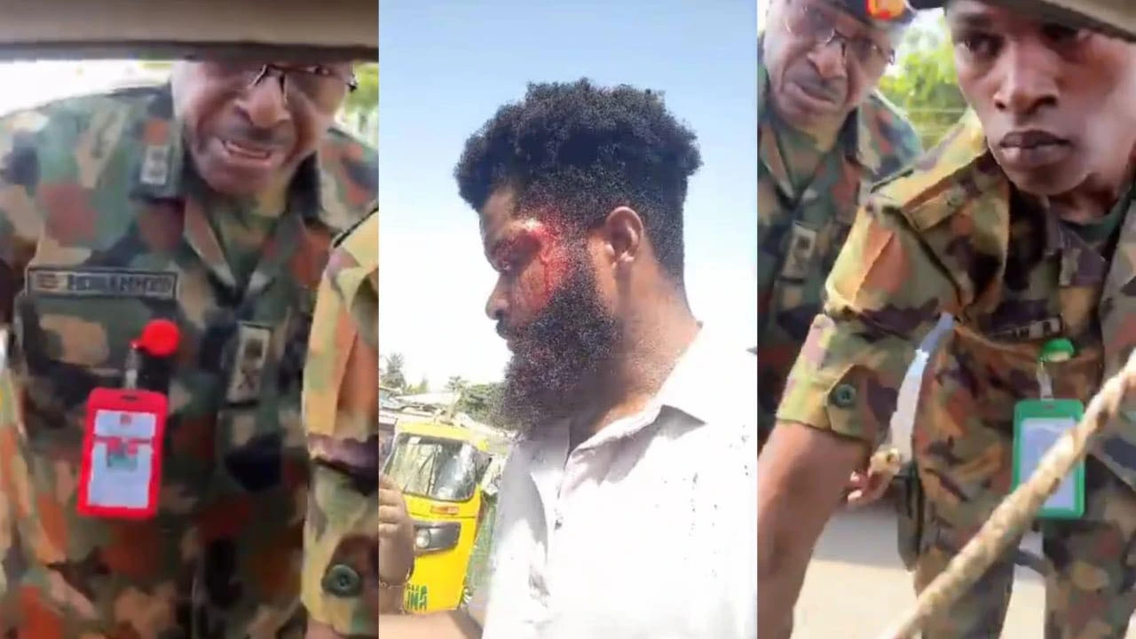 Nigerian Army Major General and Escorts Allegedly Assault Couple Over Traffic Incident